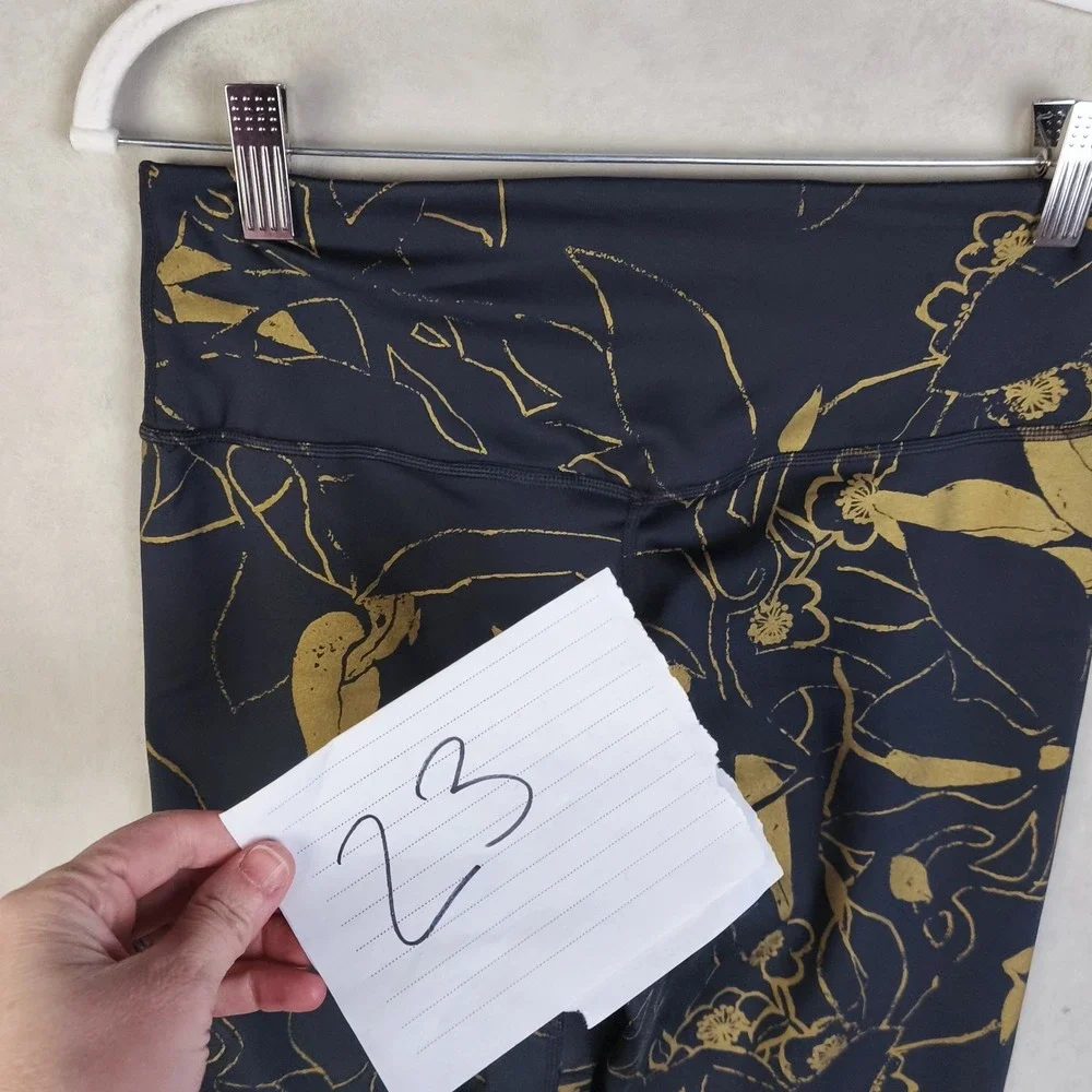 Nike Dri-Fit Floral Print Leggings Women's Medium High Rise‎ Athleisure